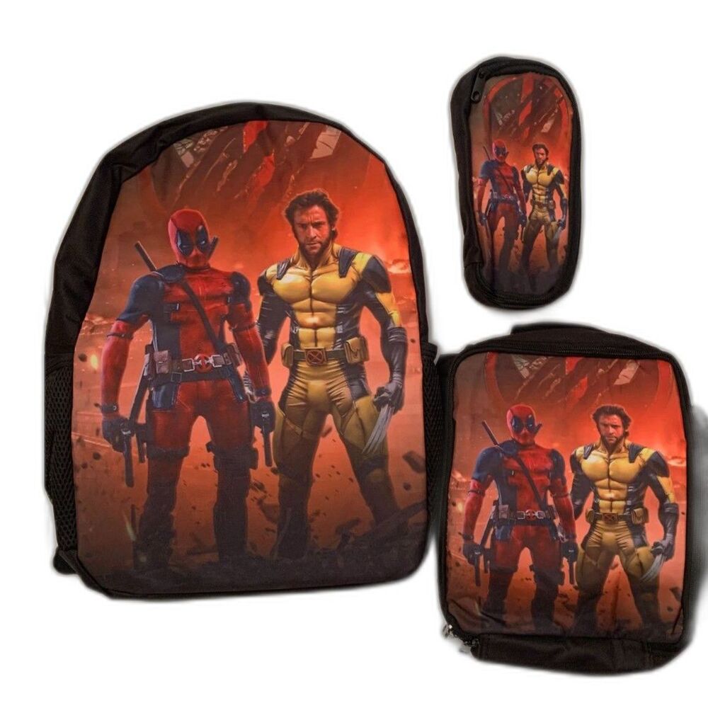 Deadpool & Wolverine Backpack 3pcs/Set